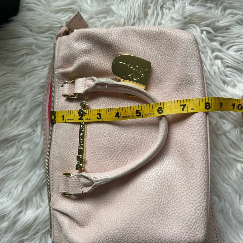 Betsey Johnson pink crossbody purse